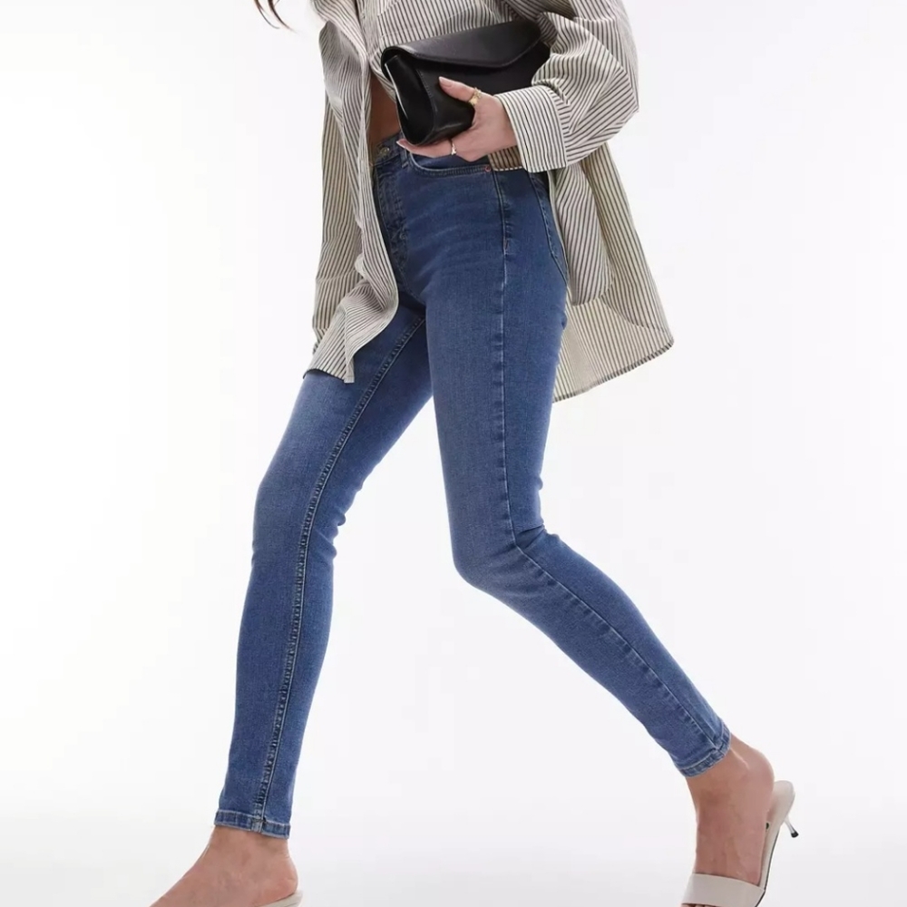TOPSHOP MOTO JAIME JEANS MID WASH